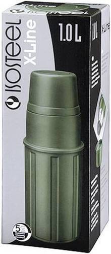 תרמוס לשתיה חמה בידוד כפול 1 ליטר ISOSTEEL X-LINE