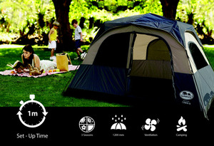 אוהל 8 אנשים GO NATURE ONE TOUCH CABIN