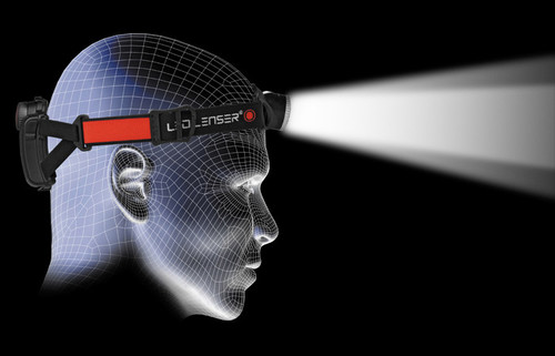 פנס ראש לד לנסר לחיילים ומטיילים LED LENSER H7.2
