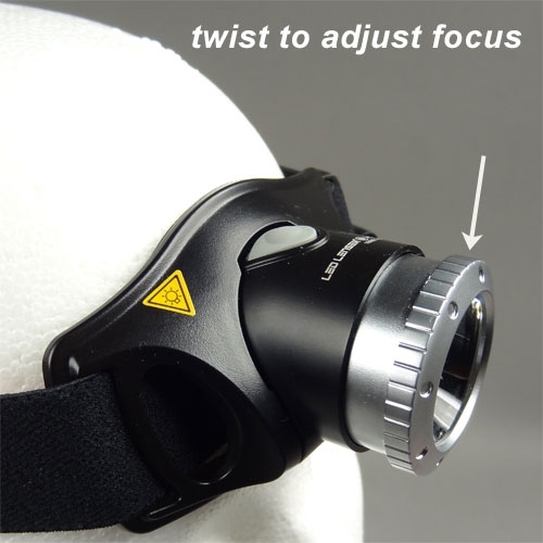 פנס ראש לד לנסר לחיילים ומטיילים LED LENSER H7.2