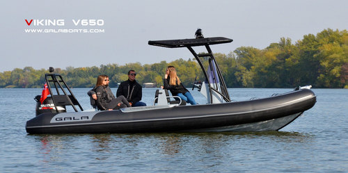 סירת גומי חצי קשיחה עם רצפת אלומיניום GALA VIKING RIBS V650
