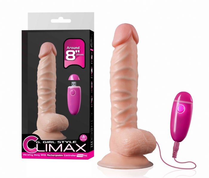 ויברטור ריאליסטי נטען 20 ס"מ 10 מצבי רטט דור 3 NMC- G-Girl Style Climax