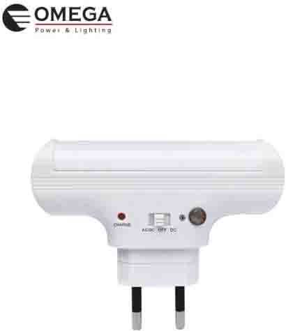 מנורת לילה חירום לד עם חיישן ומפסק OMEGA OM-night-3.7V-S