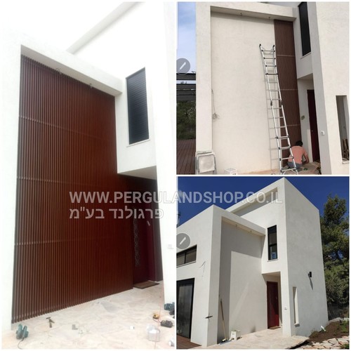 פרופילי אלומיניום דמוי עץ בחתך 2*4 ס