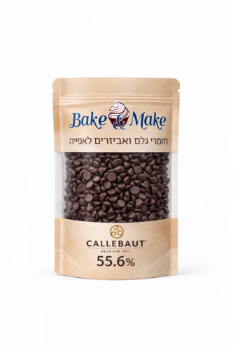 1 קילו שוקולד מריר 55.6% קליבו Callebaut
