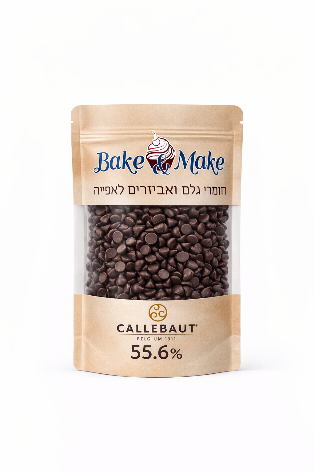 1 קילו שוקולד מריר 55.6% קליבו Callebaut