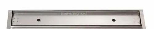 תעלת ניקוז נירוסטה לקרמיקה דגם QSG1014 מבית שוני עם כיסוי מנירוסטה ומתאם סיליקון ייחודי.
