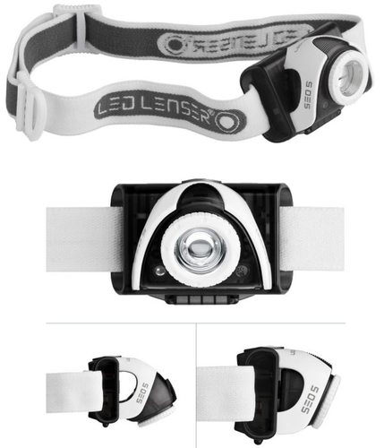 פנס ראש לחייל עוצמתי 180 לומינס של LED LENSER SEO 5