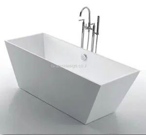 אמבטיה אקרילית FS דגם TRAPEZ טרפז מידה 165X65X58