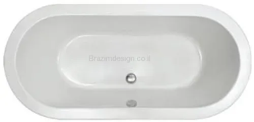 אמבטיה אקרילית FS OVAL, גוון לבן, דגם 173X78X57.