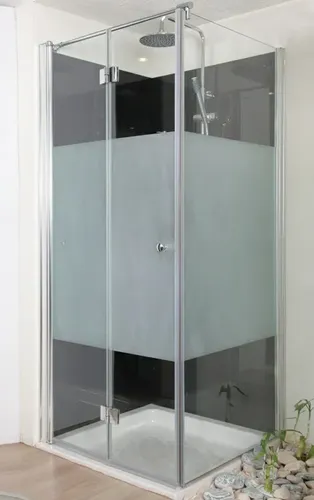 מקלחון פינתי דגם אומגה מבית שטרן עם זכוכית מחוסמת 6 מ