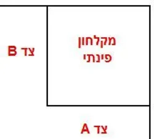 מקלחון פינתי הזזה רסיטל 3801 עם דלתות הזזה ודפנות קבועות בגימור ניקל.