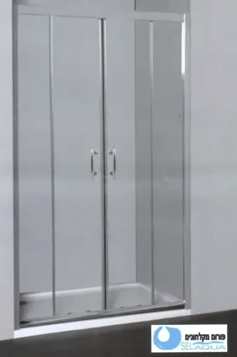 מקלחון חזית הזזה מבית Selaqua עם זכוכית 6 מ
