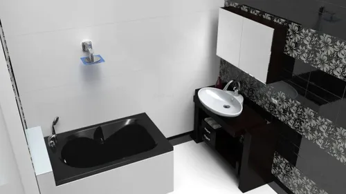 אמבטיה מלבנית אקרילית מבית MTI בגודל 105x70 ס