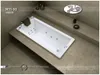 אמבטיה מלבנית תוצרת MTI-60 USA מידה 150X70 דגם 60
