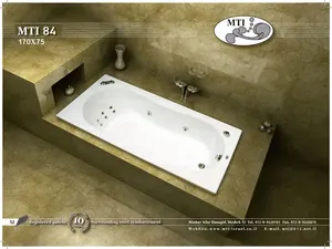 אמבטיה מלבנית תוצרת MTI-84 USA מידה 170X75 דגם 84