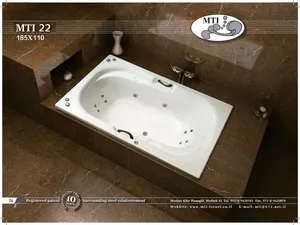 אמבטיה מיוחדת תוצרת MTI-22 USA מידה 185X110 דגם 22