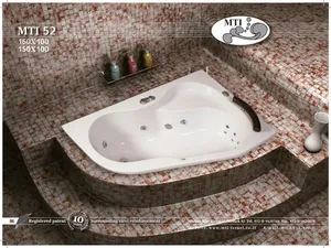 אמבטיה חצי פינתית תוצרת MTI-52 USA מידה 150X100 דגם 52