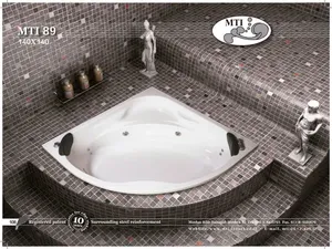 אמבטיה פינתית תוצרת MTI-89 USA מידה 140X140 דגם 89