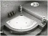 אמבטיה פינתית תוצרת MTI-44 USA מידה 140X140 דגם 44