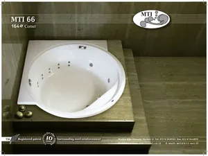 אמבטיה עגולה תוצרת MTI-66 USA מידה 145x145/164 דגם 66