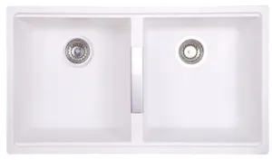 כיור כפול גרניט שוני שארק יו 80 מידה 80X46