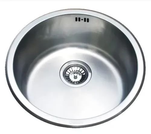 כיור בודד נירוסטה שוני אמבר FM1011-1F בגודל 43X43 ס