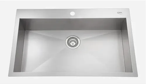 כיור בודד נירוסטה שוני קריסטל GDF-8251F בגודל 82X51 ס