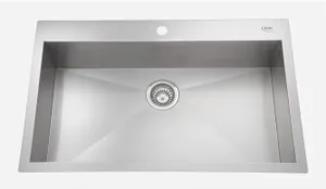 כיור בודד נירוסטה שוני קריסטל GDF-8251F 80 מידה 82X51