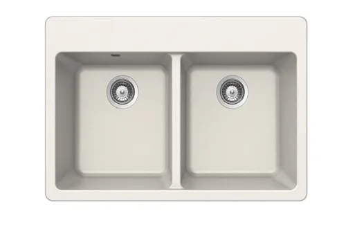 כיור מטבח כפול אקווטופ נבדה N-200 מבית SCHOCK בגודל 82x55 ס