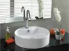 כיור רחצה מונח מחרס לבן רוחב 46 עומק 46 גובה 15 SN דגם אנה