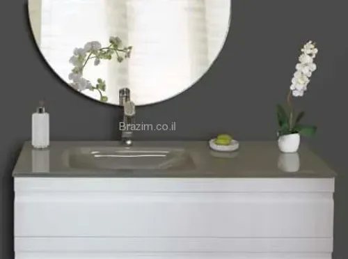 כיור זכוכית לאמבטיה בגודל 120 ס