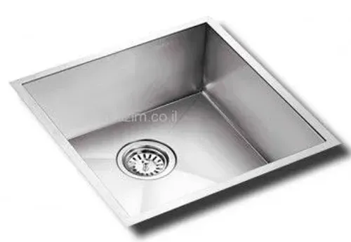 כיור מטבח נירוסטה זירו 44 OL-F101 מבית אולין בגודל 44x44 ס