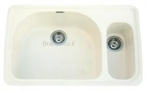 כיור מטבח סיליקוורץ קליפורניה AG 150-1 מבית Schlosser בגודל 80X51 ס