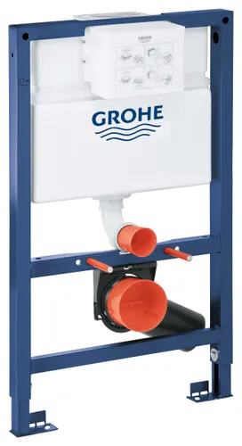 מיכל הדחה סמוי לקיר גבס נמוך מבית גרואה Grohe, דגם 38526000.