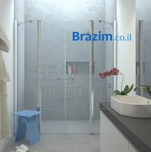 מקלחון חזית סבח KD2 קבועים ודלתות 140-170