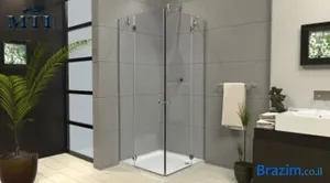 אגנית למקלחון מלבנית MTI-203 80X80 קלאסיות - גוון לבן