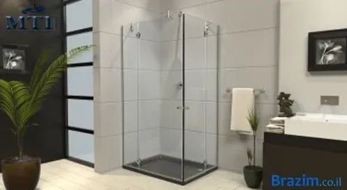 אגנית למקלחון מלבנית MTI-204 מבית אמבטיות MTI בגוון לבן בגודל 100x75 ס