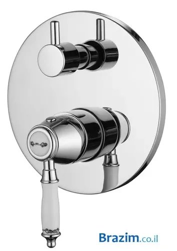 אינטרפוץ 4 דרך קומפלט ורד 6007 מבית Vered בגימור אופל ניקל.