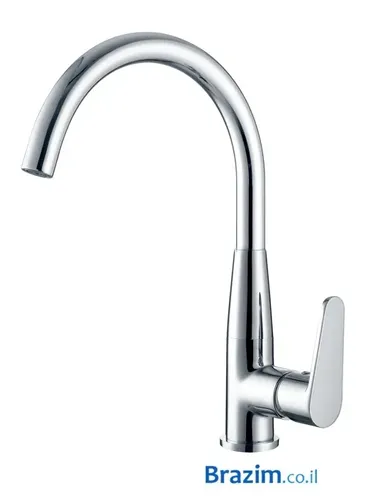 ברז פרח מסתובב לאמבט ורד 403 מבית ורד Vered בגימור ניקל.