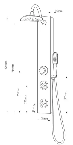 מוט פינוק עם גטים זכוכית לבנה 9660 ורד, ג'טים זכוכית לבנה, ורד, דגם 9660.