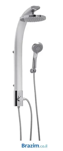 מוט פינוק קצר מילנו מבית גוצ'יה עם ראש מקלחת עגול 200 מ