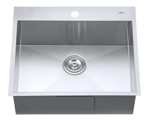 כיור בודד נירוסטה מבית שוני דגם GDF-5951RF בגודל 59x51 ס