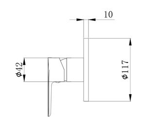אינטרפוץ 3 דרך ליין שחור מט 3711B סיוון אופיר