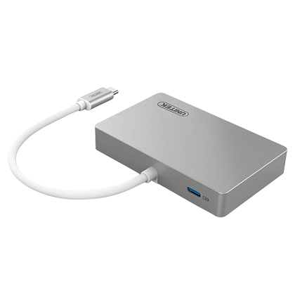כרטיסים רשתות ותקשורת UNITEK Y-3707 HDMI USB3.1 Type-C Multi-Port Hub with Power Delivery