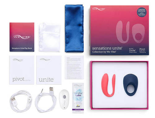 סט ויברטור לזוגות וטבעת רטט We Vibe - Unite & Pivot Vbrating Cockring
