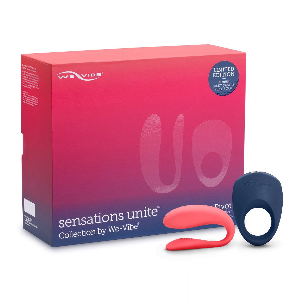סט ויברטור לזוגות וטבעת רטט We Vibe - Unite & Pivot Vibrating Cockring