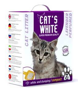 חול חתולים cat's white ריחני בריח לבנדר
