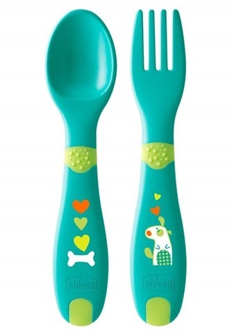 סט כפית ומזלג לפעוט First Cutlery Neutral