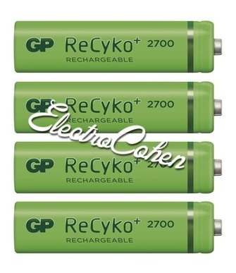 4 סוללות AA נטענות RC2700 GP